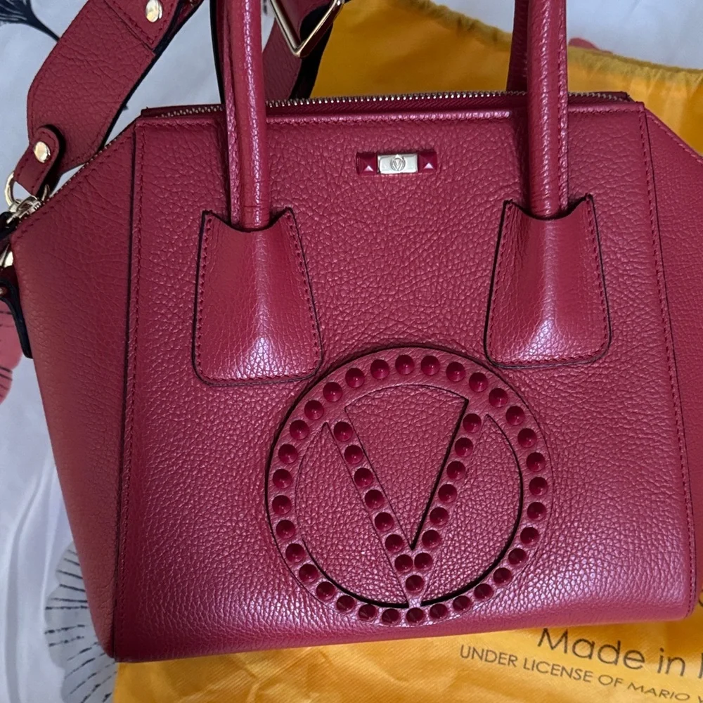 Valentino Deep Red Satchel - Picture 12 of 16
